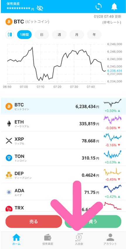 BITPOINT ビットポイント
BITPOINTPRO 板取引